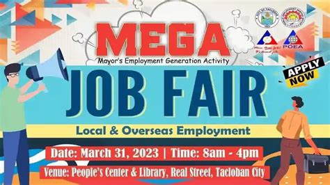Job Opportunities in Tacloban City .